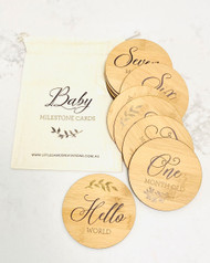 Wooden Baby Milestone Cards  